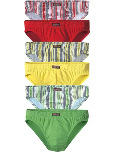 H.I.S Spodnje hlačke rumena / siva / zelena / rdeča bela