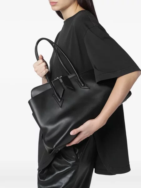 Geantă shopper The Attico negru