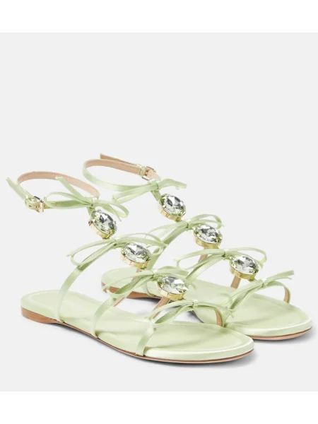 Sandale Giambattista Valli din satin verde