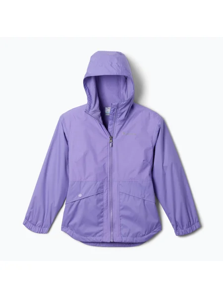 Детско яке за дъжд Columbia Rainy Trails II Fleece paisley purple виолетово