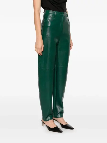 Pantaloni Twinset cu autograf verde