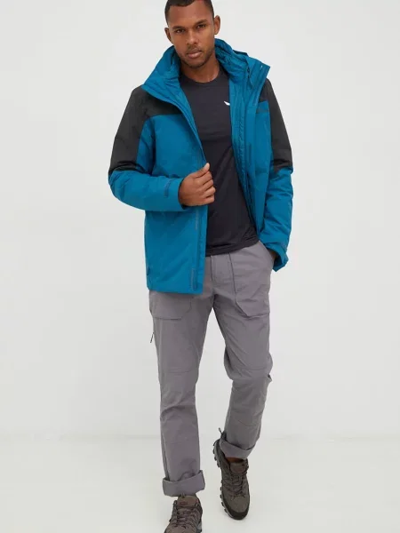 Меланжевый лонгслив Salewa черный