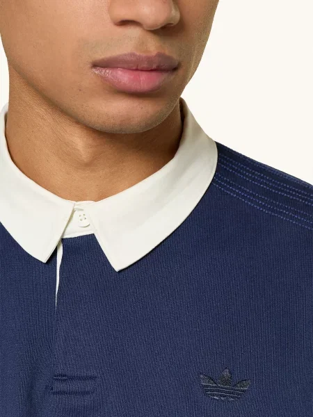 Adidas Originals Jerseyové Polo Tričko Premium Essentials tmavě / tmavě žlutá modrá