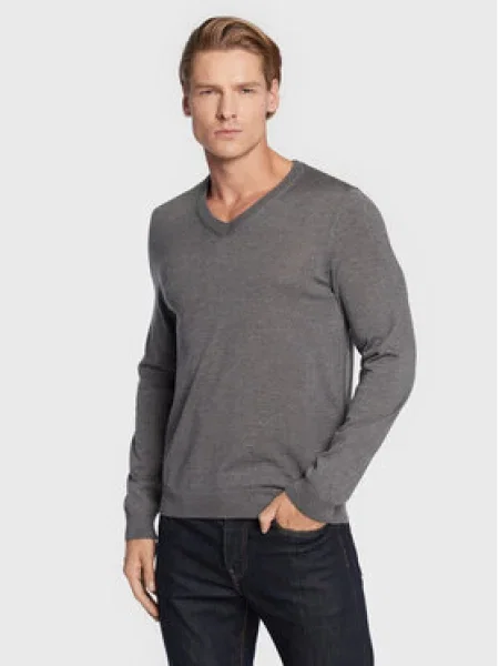 Boss Sveter Melba-P Slim Fit sivá