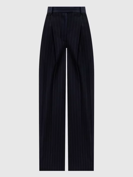 Шерстяные брюки Givenchy в полоску синие