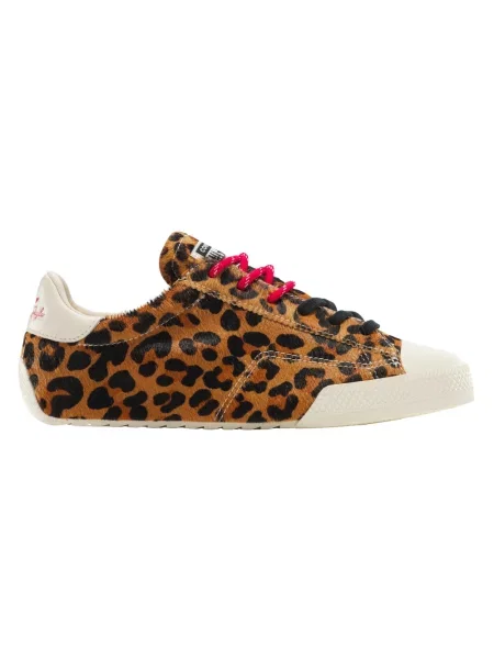 Sneakersy Converse w panterkę brązowe