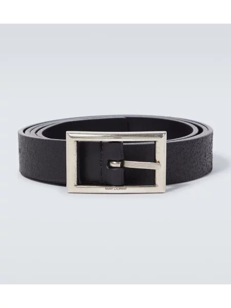 Pasek Saint Laurent skórzany czarny