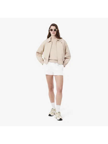 Lacoste Organiczne Szorty białe
