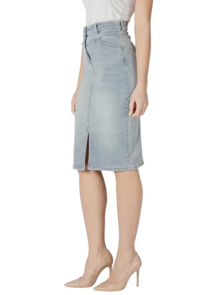 Fustă din denim Morgan alb