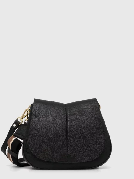 Geanta de piele Gianni Chiarini din piele negru