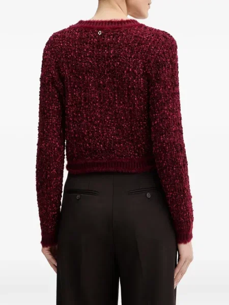 Cardigan Guess cu decolteu în V roșu