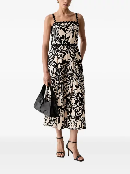 Rochie midi Morgan cu imagine negru