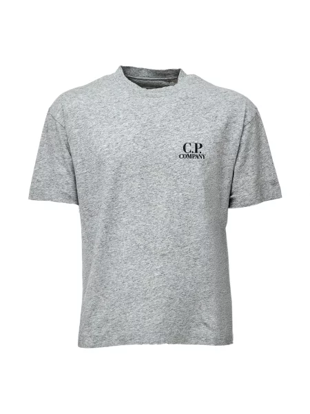 Koszulka C.p. Company z dżerseju z logo szara