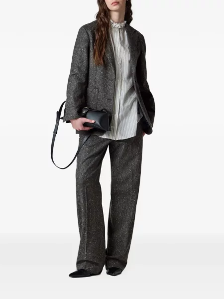 Pantaloni Paul Smith de lână gri