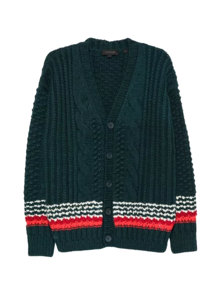 Cardigan Lacoste tricotate verde