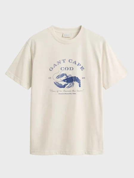 Футболка Gant біла