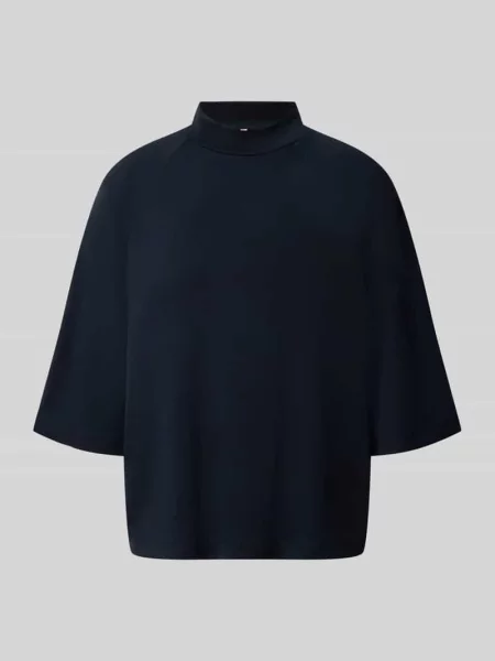 Bluza o luźnym kroju z mieszanki modalu model BANU' Soyaconcept granatowa
