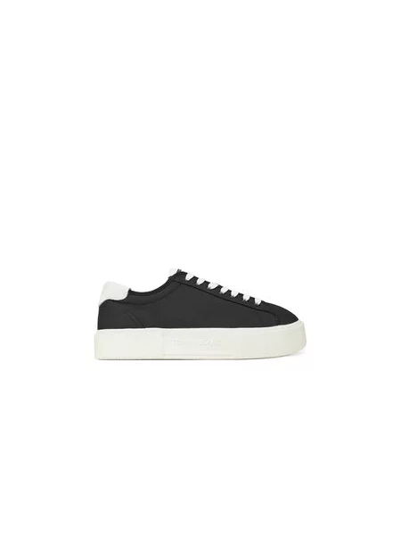 Tommy Jeans Sneakersy Tjw Flatform Canvas Sneaker černá