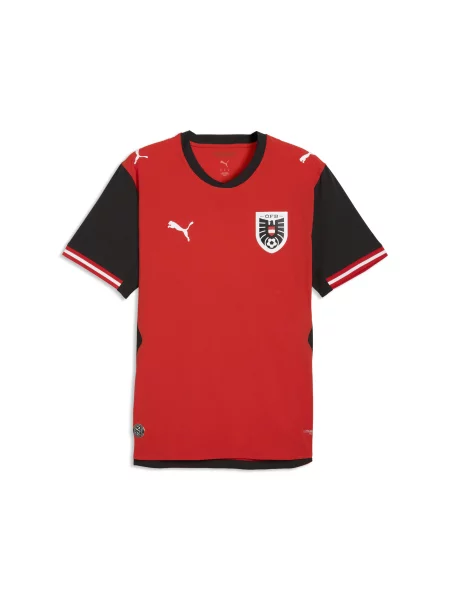 PUMA autentyczna koszulka domowa reprezentacji Austrii Akcesoria S czerwony