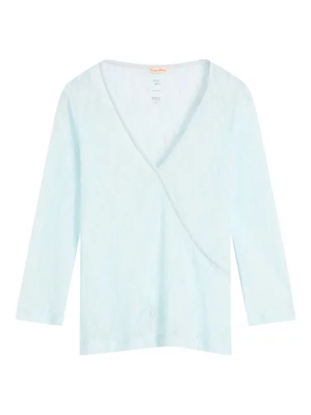 Top Fruity Booty koronkowy kopertowy niebieski