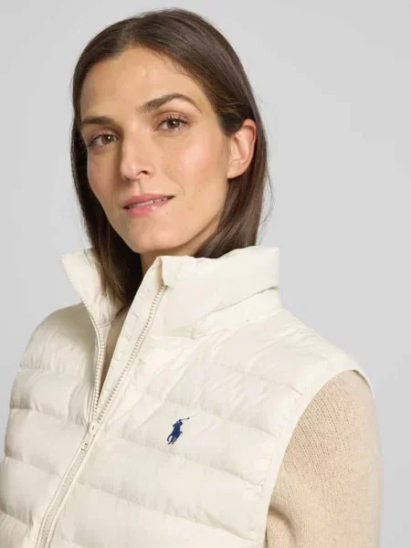 Polo Ralph Lauren bezrękawnik beżowy zimowy biała
