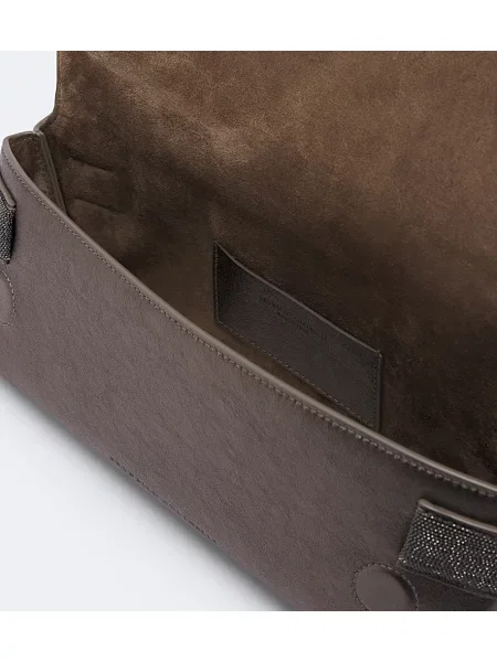Кожаный топ Brunello Cucinelli