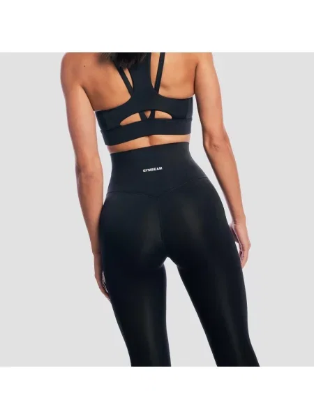 Legginsy fitness z wysoką talią Aura czarne
