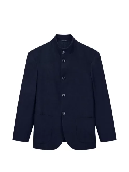 Gulerat sacou Giorgio Armani de lână albastru