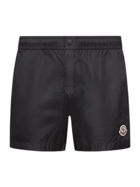 Kąpielówki Moncler z logo czarne