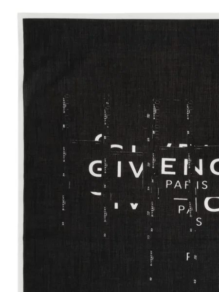 Fular Givenchy cu imagine negru