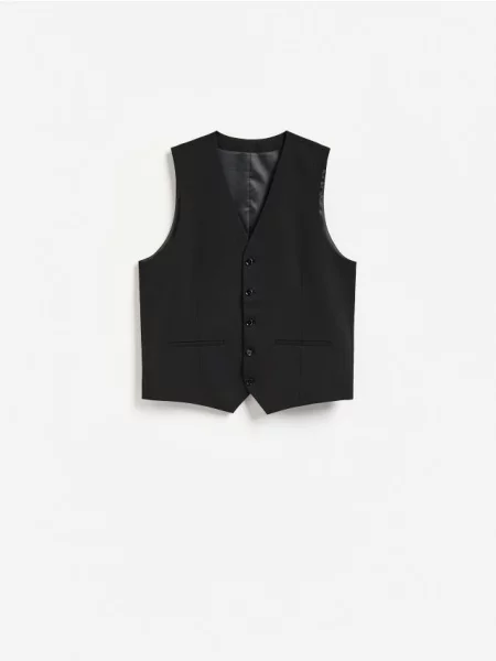 Reserved Vestă clasică negru