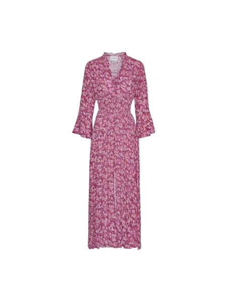 Sukienka w kwiaty American Dreams w kwiatki fioletowa