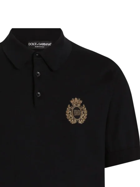 Polo Dolce & Gabbana cu broderie albastru