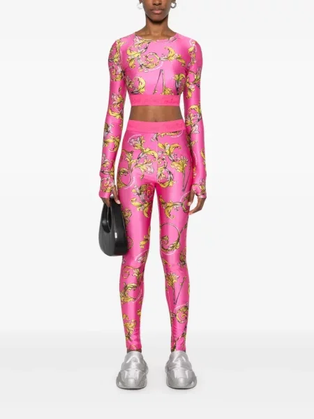Top Versace Jeans Couture cu imagine roz