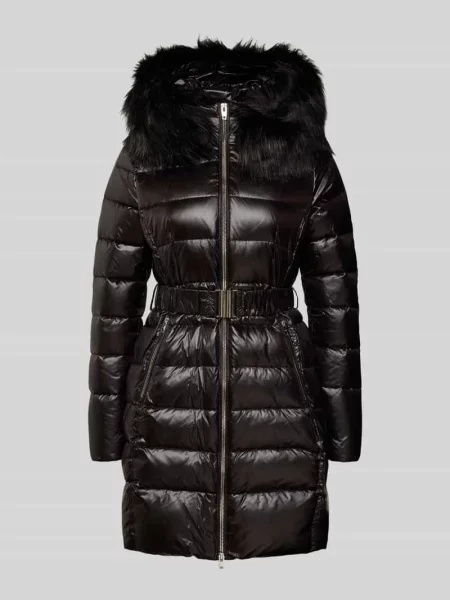 Kurtka puchowa z paskiem model ‘Amy RX’ Rock'n Blue czarna