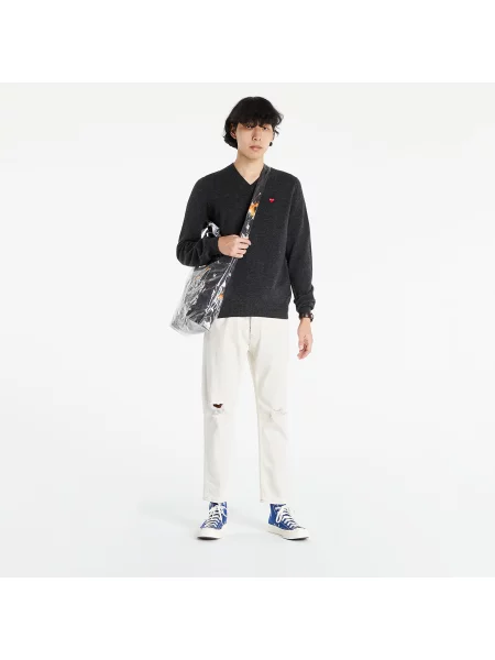 Pulover Comme des Garçons PLAY Pullover Knit Charcoal S gri