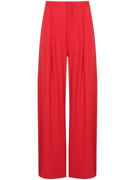Szerokie spodnie Lenny Niemeyer plisowane czerwone