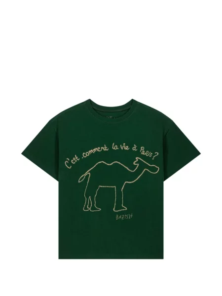 Tricou Baziszt cu imagine verde