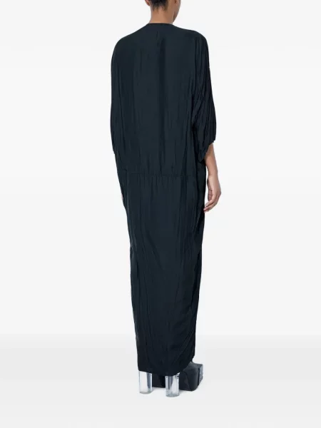 Rochie maxi Rick Owens cu decolteu în V negru
