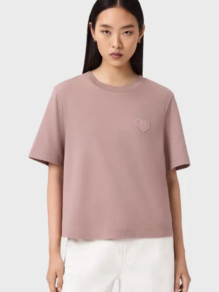 Футболка Allsaints розовая