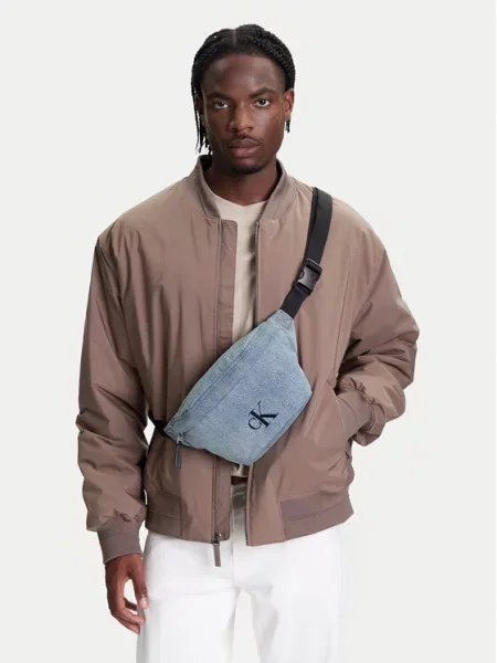 Чанта за кръст﻿ Calvin Klein Ckj Denim Waistbag светлосин