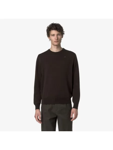 Sweter K-way wełniany brązowy