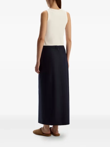 Spódnica midi 12 Storeez asymetryczna do kolan niebieska