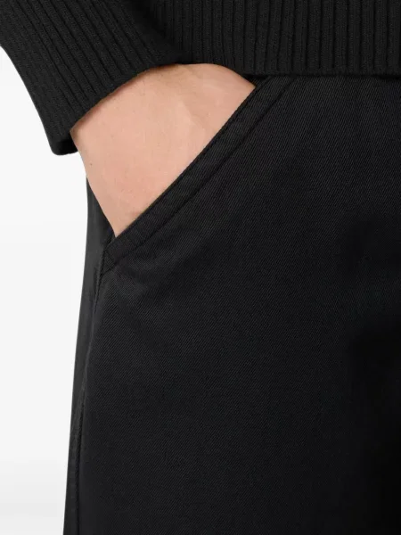 Μάλλινο παντελόνι chino Stone Island πέτρες μαύρο