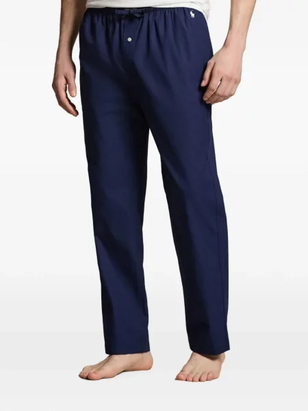 Halszálkás hímzett hálós zokni Polo Ralph Lauren kék
