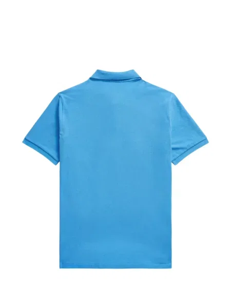 Tricou polo Polo Ralph Lauren cu glugă cu blană cu broderie roșu