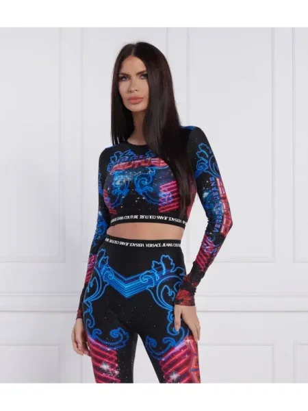Cropp top din denim Versace Jeans Couture