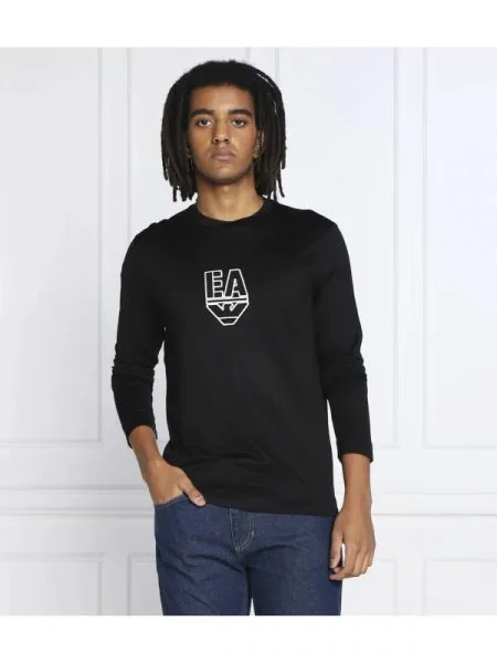 Tricou mânecă lungă Emporio Armani negru