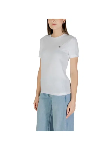 Krátke tričko Calvin Klein Jeans biela