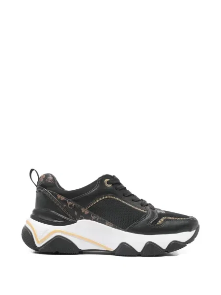 Sneakerși Guess cu autograf negru